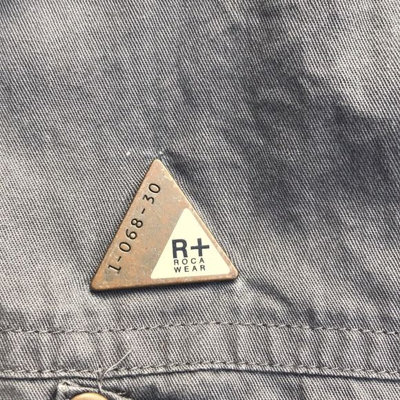 Rocawear Button Up Hip Hop Shirt Cotton Long Sleeve Mens Sz 3XL XXXL Gray - Picture 5 of 7